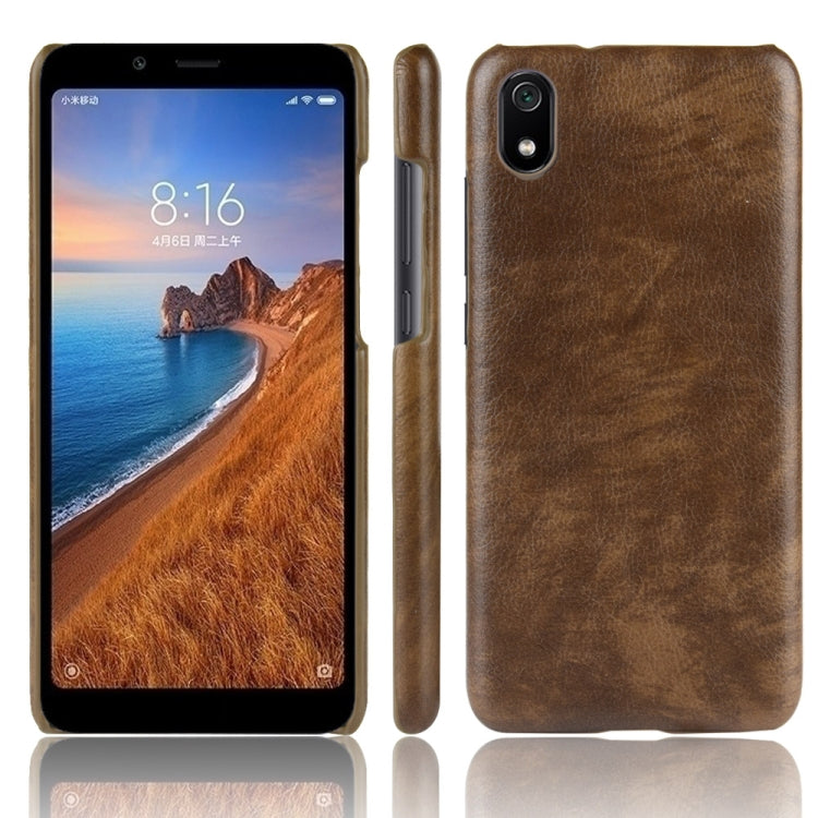 Shockproof Litchi Texture PC + PU Case For Xiaomi Redmi 7A