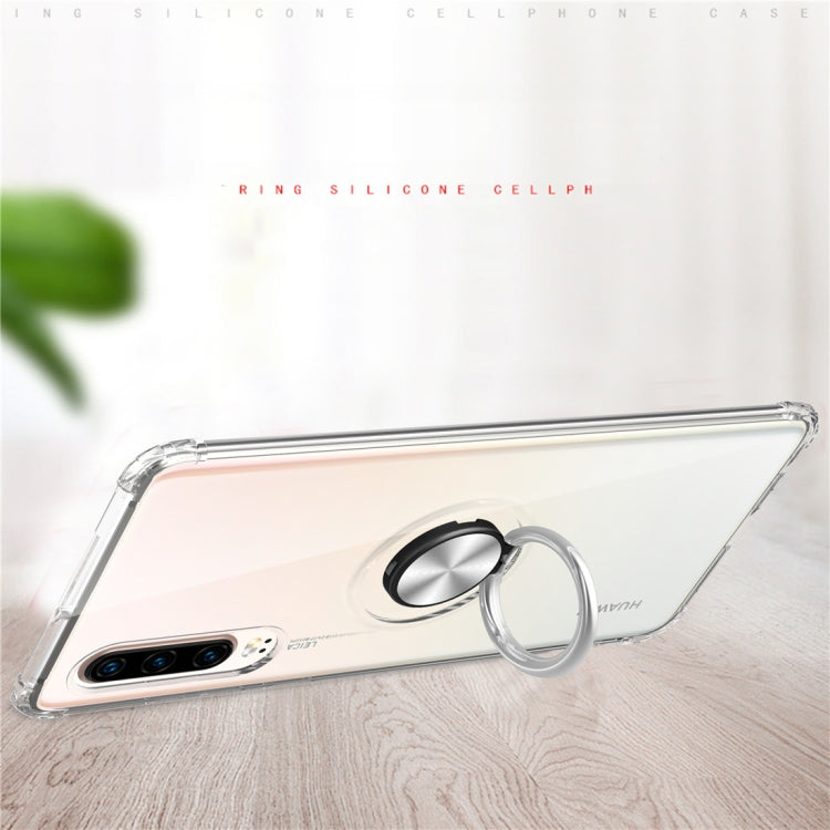 Ultra-thin TPU Protective Case for Huawei P30 with 360 Degree Rotation Holder