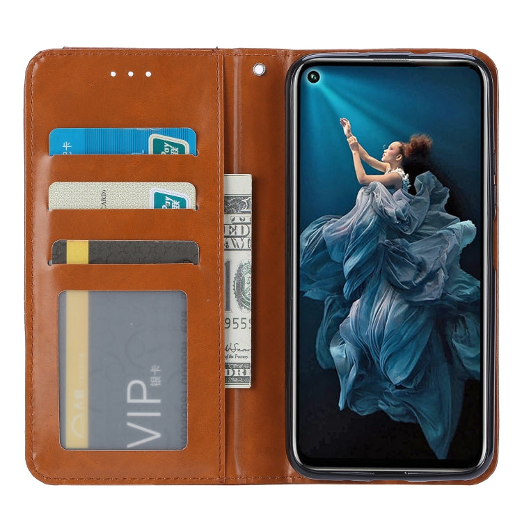 Knead Skin Texture Horizontal Flip Leather Case for Huawei Honor 20 Pro, with Photo Frame & Holder & Card Slots & Wallet