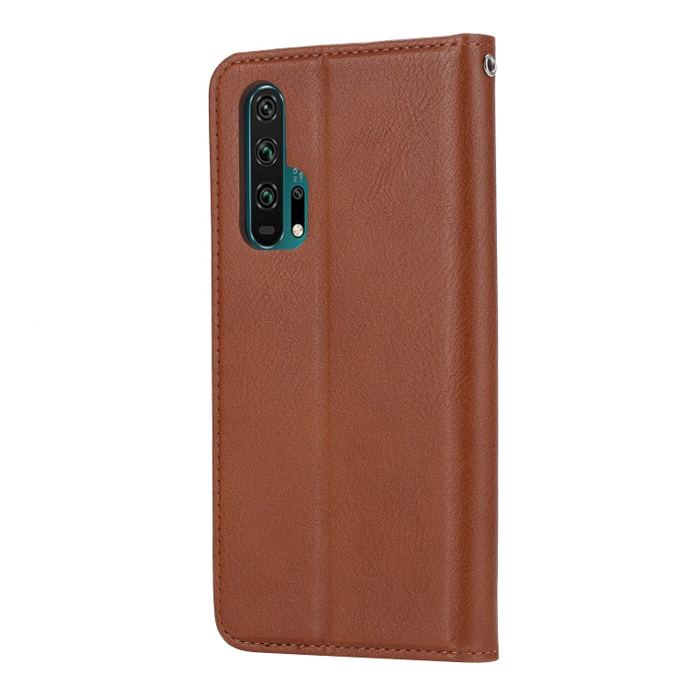 Knead Skin Texture Horizontal Flip Leather Case for Huawei Honor 20 Pro, with Photo Frame & Holder & Card Slots & Wallet