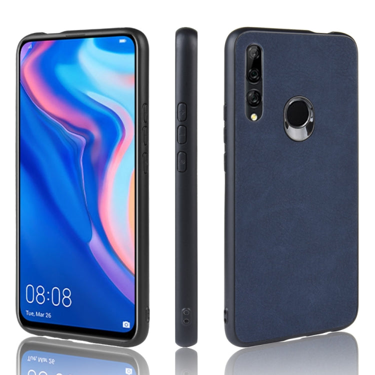 Shockproof Sheep Skin PC + PU + TPU Case For Huawei Y9 Prime 2019(Blue)