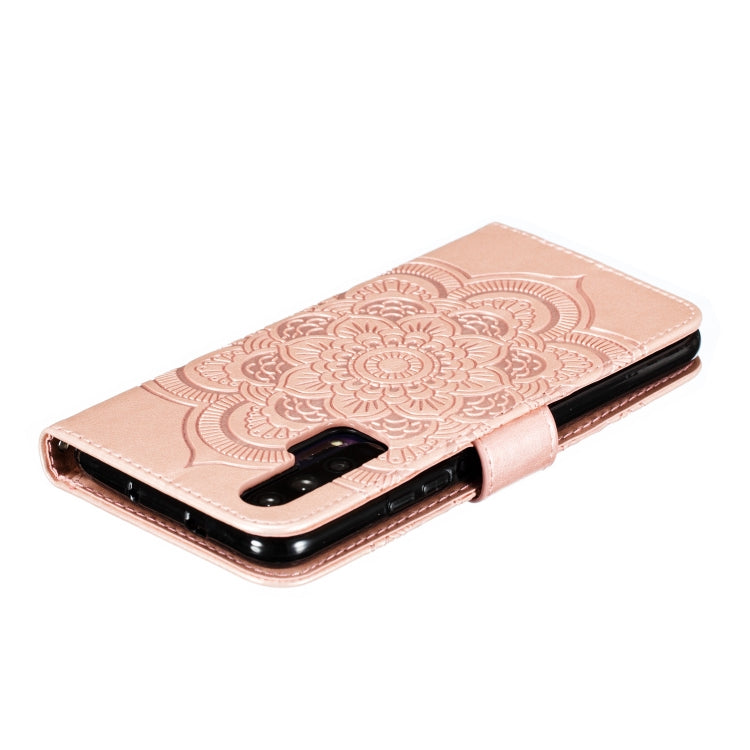 Mandala Embossing Pattern Horizontal Flip Leather Case for Huawei Honor 20 Pro, with Holder & Card Slots & Wallet & Photo Frame & Lanyard