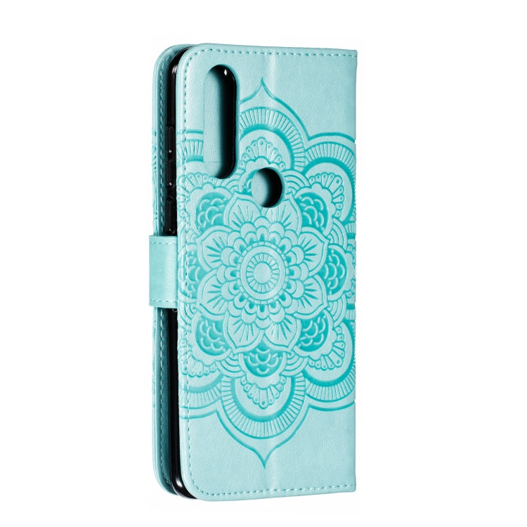 Mandala Embossing Pattern Horizontal Flip Leather Case for Motorola Moto P40 Power , with Holder & Card Slots & Wallet & Photo Frame & Lanyard
