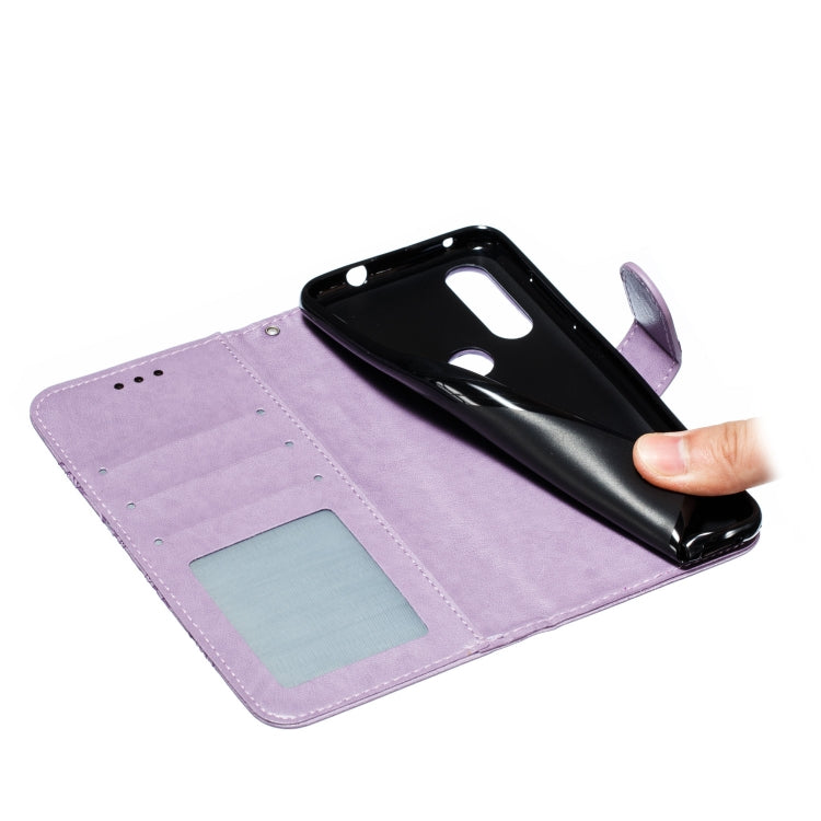 Mandala Embossing Pattern Horizontal Flip Leather Case for Motorola Moto P40 Power , with Holder & Card Slots & Wallet & Photo Frame & Lanyard