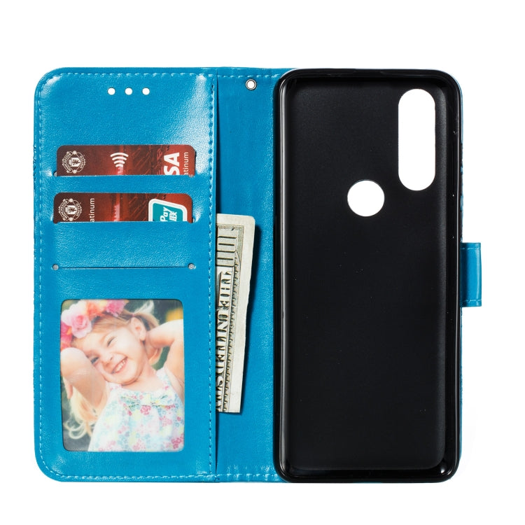 Mandala Embossing Pattern Horizontal Flip Leather Case for Motorola Moto P40 Power , with Holder & Card Slots & Wallet & Photo Frame & Lanyard