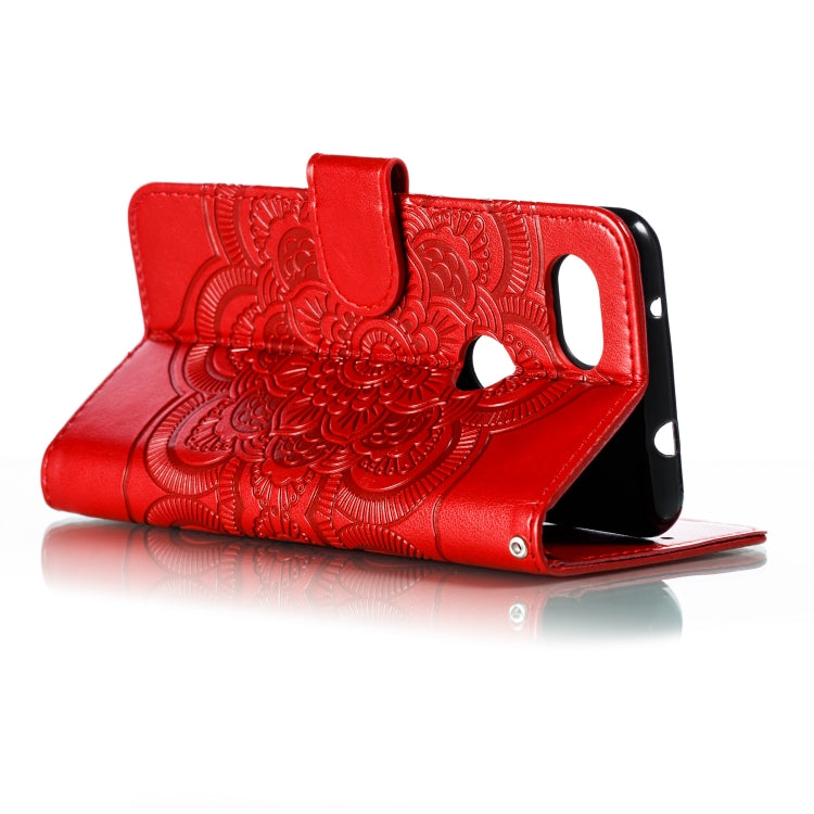 Mandala Embossing Pattern Horizontal Flip Leather Case for Google Pixel 3A , with Holder & Card Slots & Wallet & Photo Frame & Lanyard