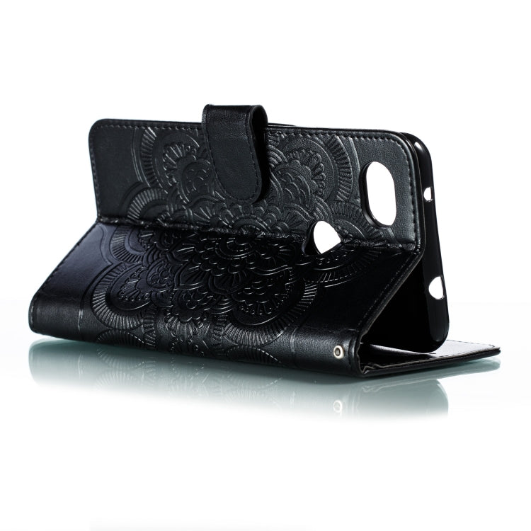 Mandala Embossing Pattern Horizontal Flip Leather Case for Google Pixel 3A XL , with Holder & Card Slots & Wallet & Photo Frame & Lanyard