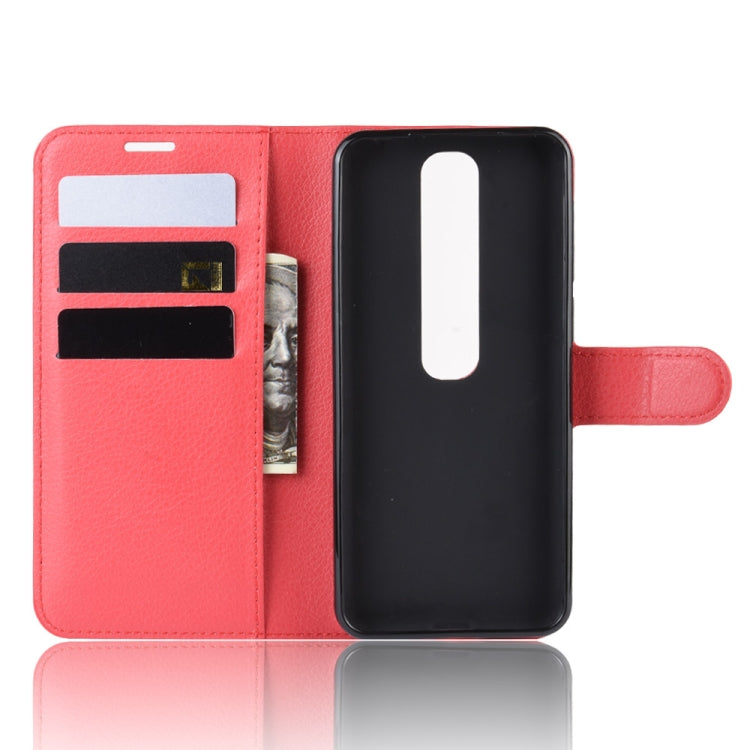 Litchi Texture Horizontal Flip Leather Case for Vodafone Smart V10 / VFD 730, with Wallet & Holder & Card Slots