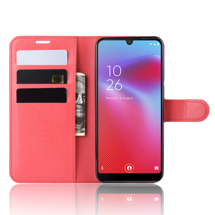 Litchi Texture Horizontal Flip Leather Case for Vodafone Smart V10 / VFD 730, with Wallet & Holder & Card Slots