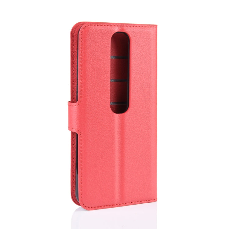 Litchi Texture Horizontal Flip Leather Case for Vodafone Smart V10 / VFD 730, with Wallet & Holder & Card Slots