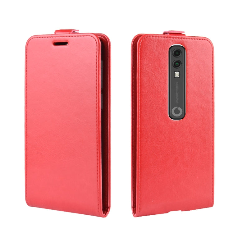 Crazy Horse Vertical Flip Leather Protective Case for Vodafone Smart V10 / VFD 730