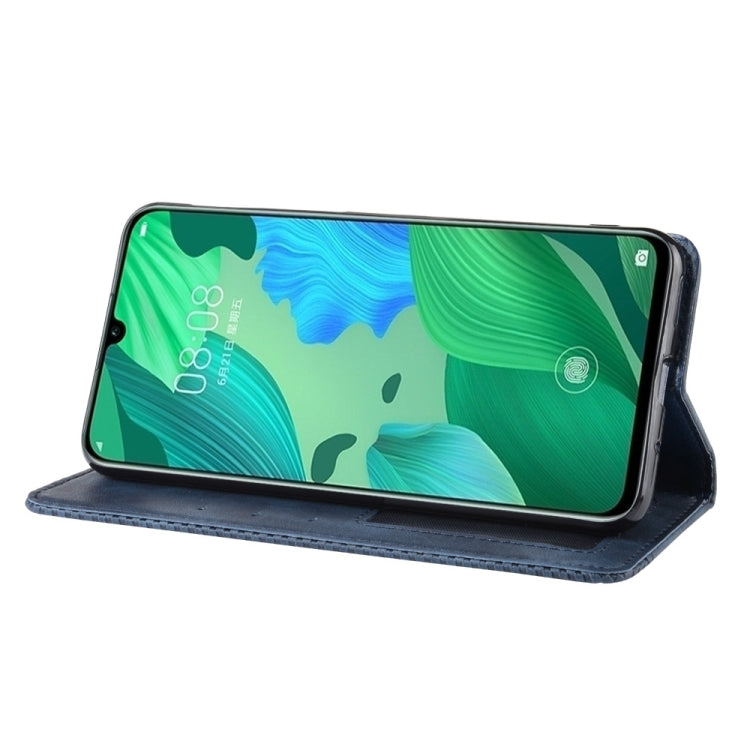 Magnetic Buckle Retro Crazy Horse Texture Horizontal Flip Leather Case for Huawei