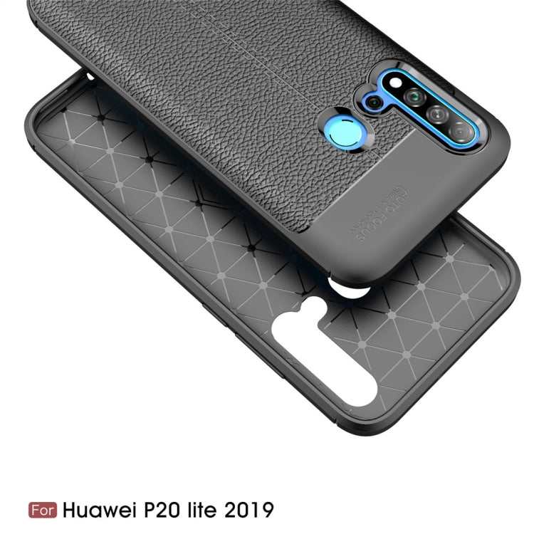 Litchi Texture TPU Shockproof Case for Huawei Nova5i / P20 Lite 2019