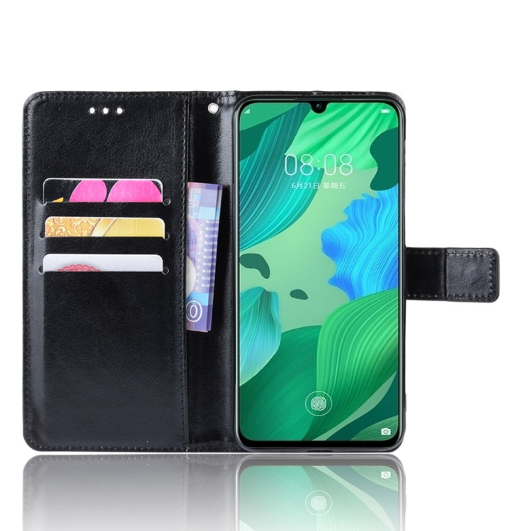 Retro Crazy Horse Texture Horizontal Flip Leather Case for Huawei Nova 5 /Nova 5 Pro , with Holder & Card Slots & Photo Frame