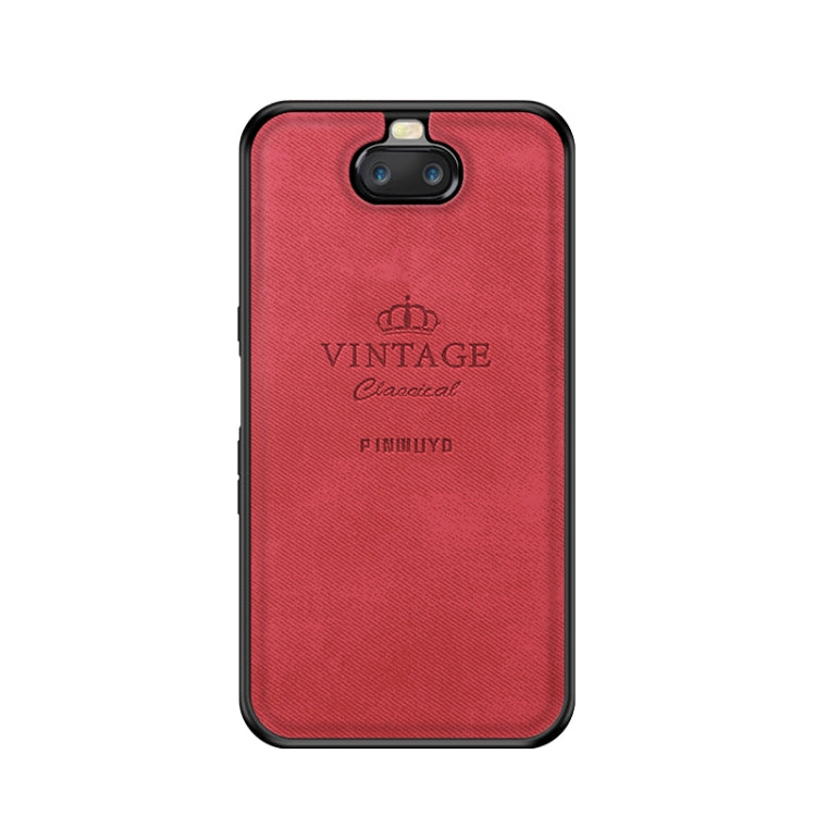 PINWUYO Shockproof Waterproof Full Coverage TPU + PU Cloth+Anti-shock Cotton Protective Case for Sony Xperia 10 / Xperia XA3