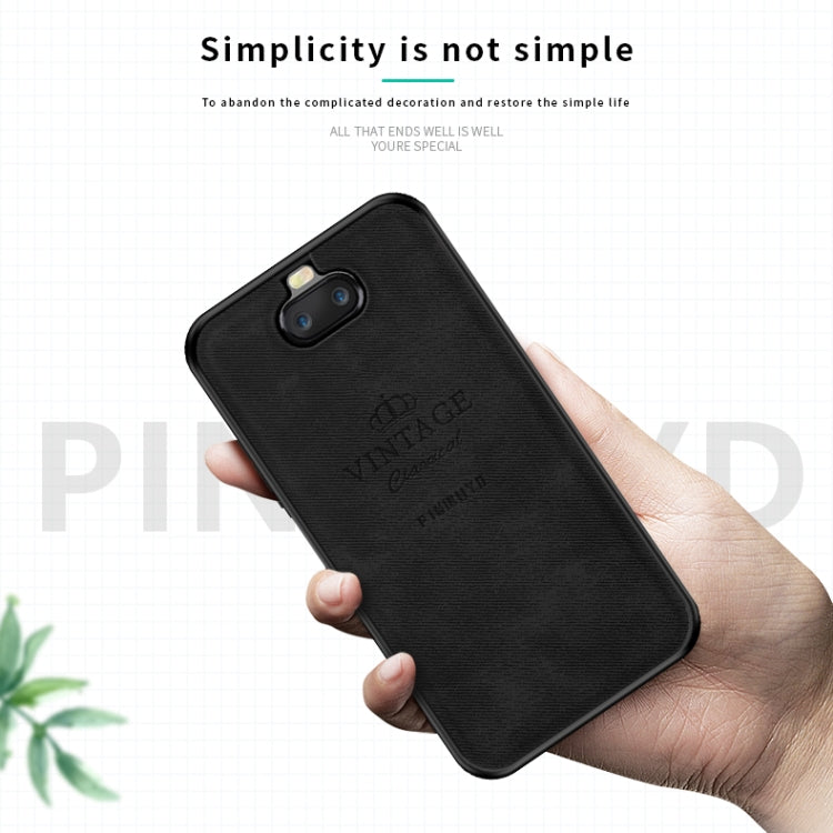 PINWUYO Shockproof Waterproof Full Coverage TPU + PU Cloth+Anti-shock Cotton Protective Case for Sony Xperia 10 / Xperia XA3