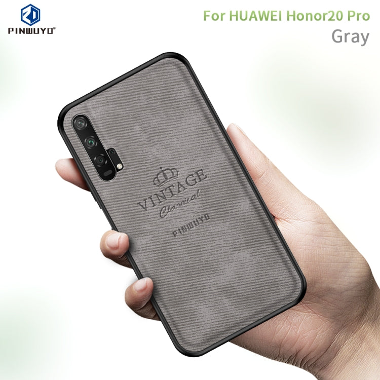 PINWUYO Shockproof Waterproof Full Coverage PC + TPU + Skin Protective Case for Huawei Honor 20 Pro