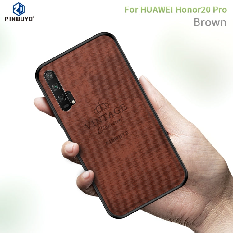 PINWUYO Shockproof Waterproof Full Coverage PC + TPU + Skin Protective Case for Huawei Honor 20 Pro