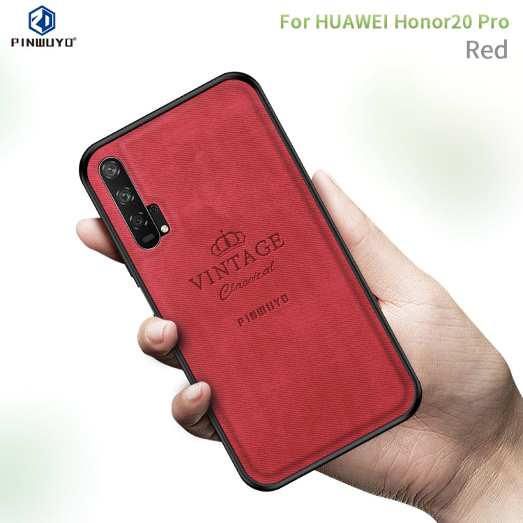 PINWUYO Shockproof Waterproof Full Coverage PC + TPU + Skin Protective Case for Huawei Honor 20 Pro