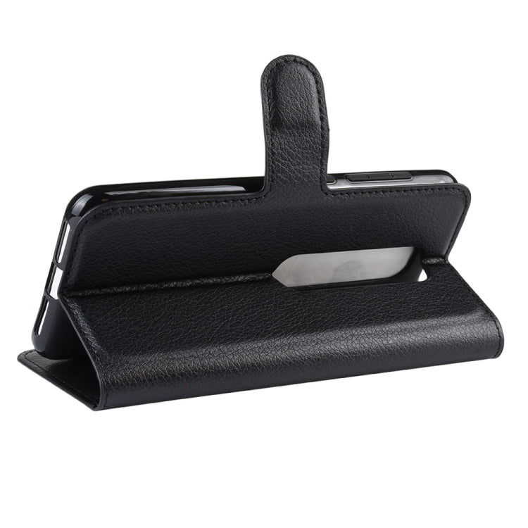 Litchi Texture Horizontal Flip Leather Case for Vodafone Smart N10 / VFD 630, with Wallet & Holder & Card Slots