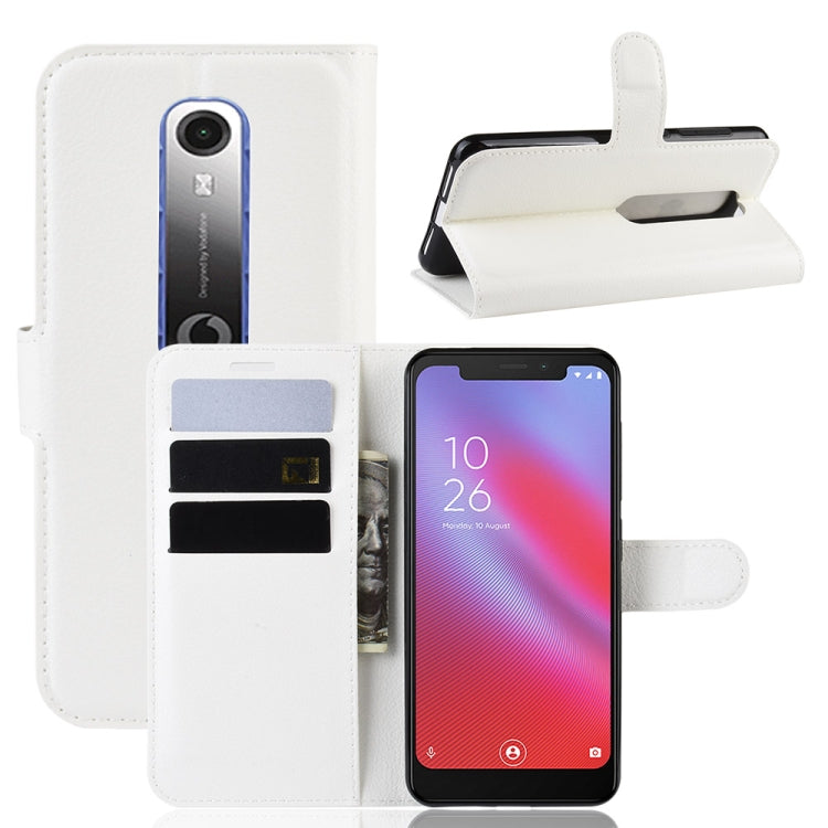 Litchi Texture Horizontal Flip Leather Case for Vodafone Smart N10 / VFD 630, with Wallet & Holder & Card Slots