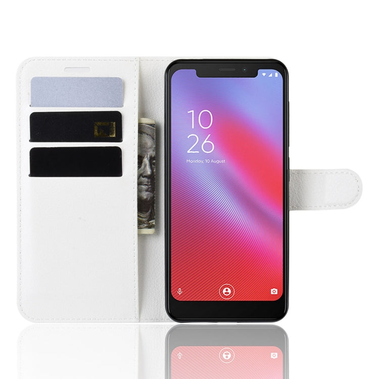 Litchi Texture Horizontal Flip Leather Case for Vodafone Smart N10 / VFD 630, with Wallet & Holder & Card Slots