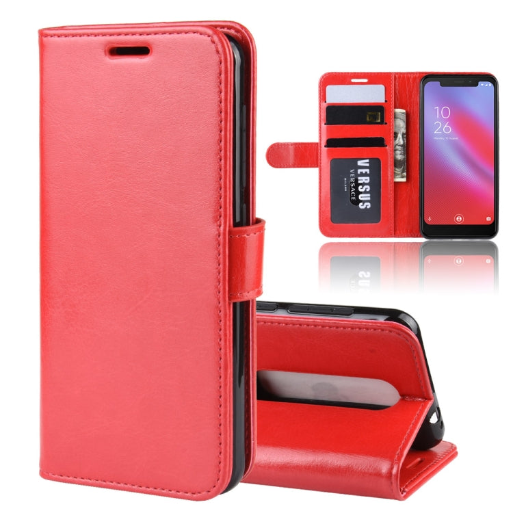 R64 Texture Single Fold Horizontal Flip Leather Case for Vodafone Smart N10 / VFD 630, with Holder & Card Slots & Wallet