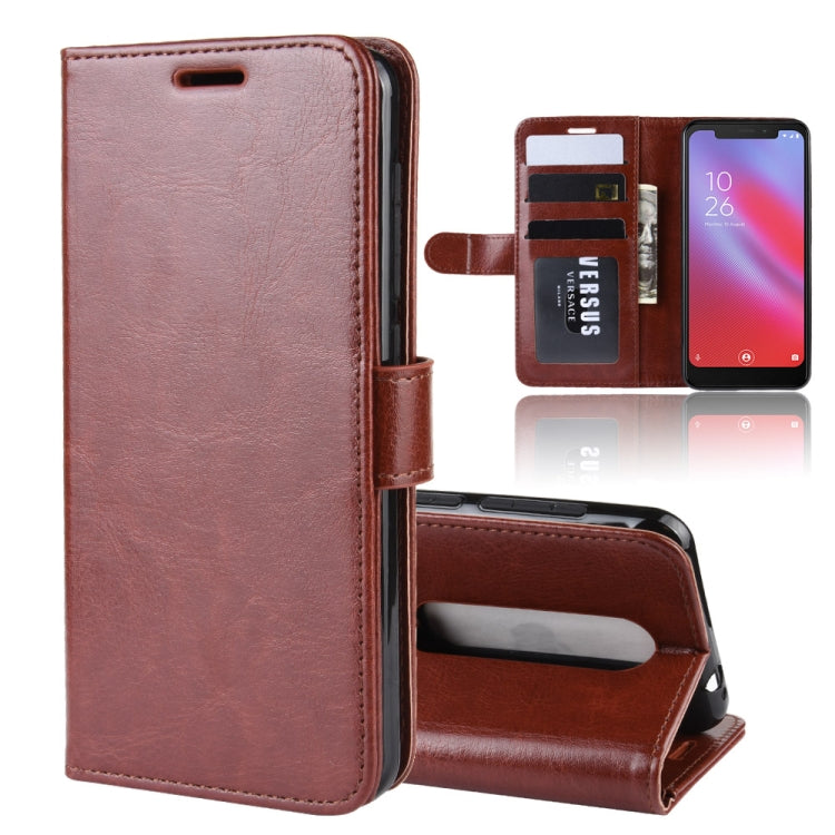 R64 Texture Single Fold Horizontal Flip Leather Case for Vodafone Smart N10 / VFD 630, with Holder & Card Slots & Wallet