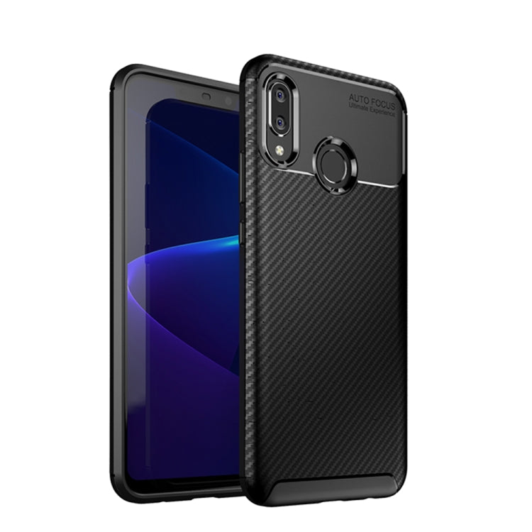 Beetle Series Carbon Fiber Texture Shockproof TPU Case for Huawei Nova 3
