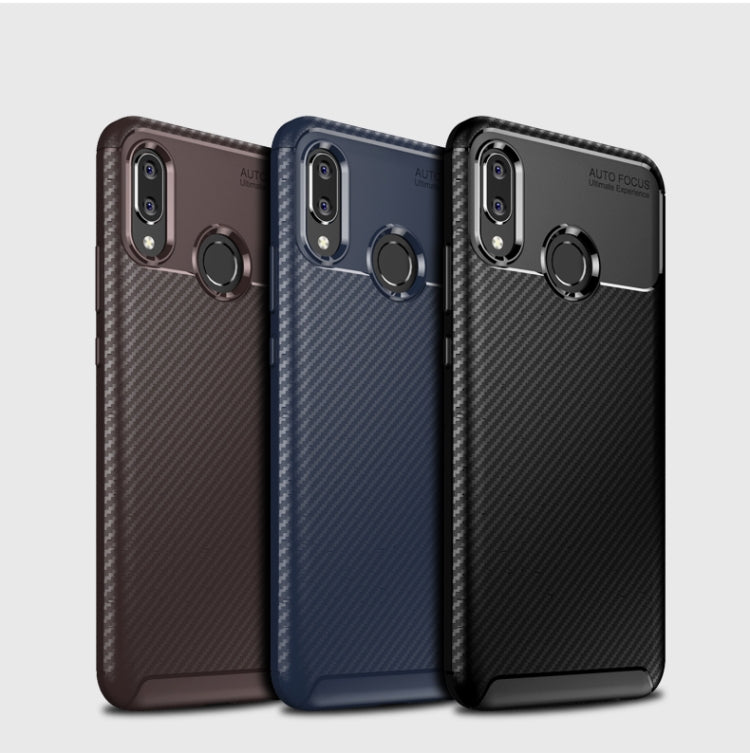 Beetle Series Carbon Fiber Texture Shockproof TPU Case for Huawei Nova 3