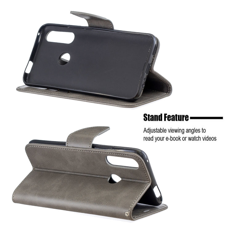 Retro Lambskin Texture Pure Color Horizontal Flip PU Leather Case for Huawei P Smart Z, with Holder & Card Slots & Wallet & Lanyard