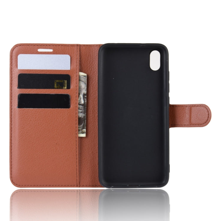 Litchi Texture Horizontal Flip Leather Case for Xiaomi Redmi 7A, with Wallet & Holder & Card Slots