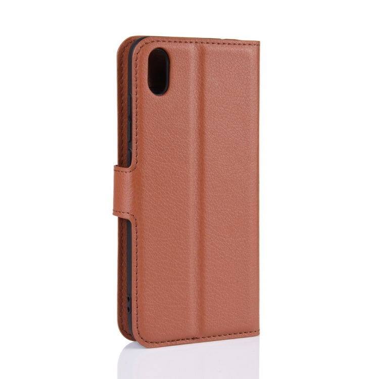 Litchi Texture Horizontal Flip Leather Case for Xiaomi Redmi 7A, with Wallet & Holder & Card Slots