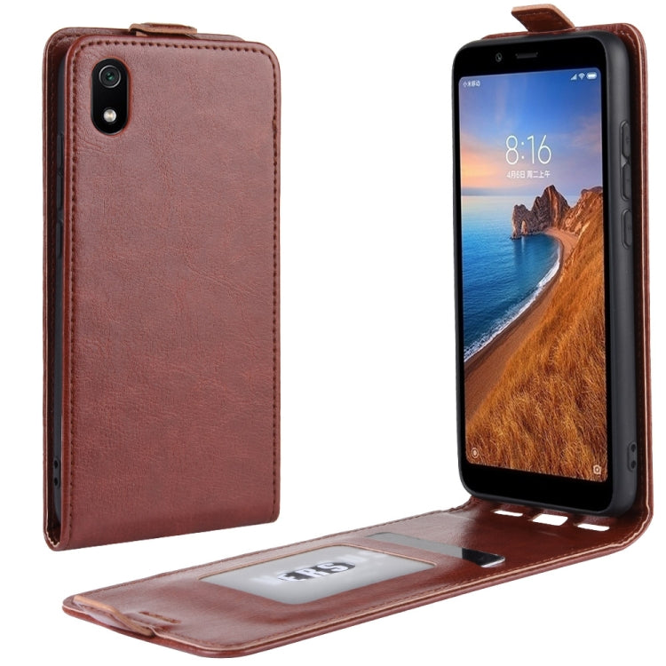 Crazy Horse Vertical Flip Leather Protective Case for Xiaomi Redmi 7A