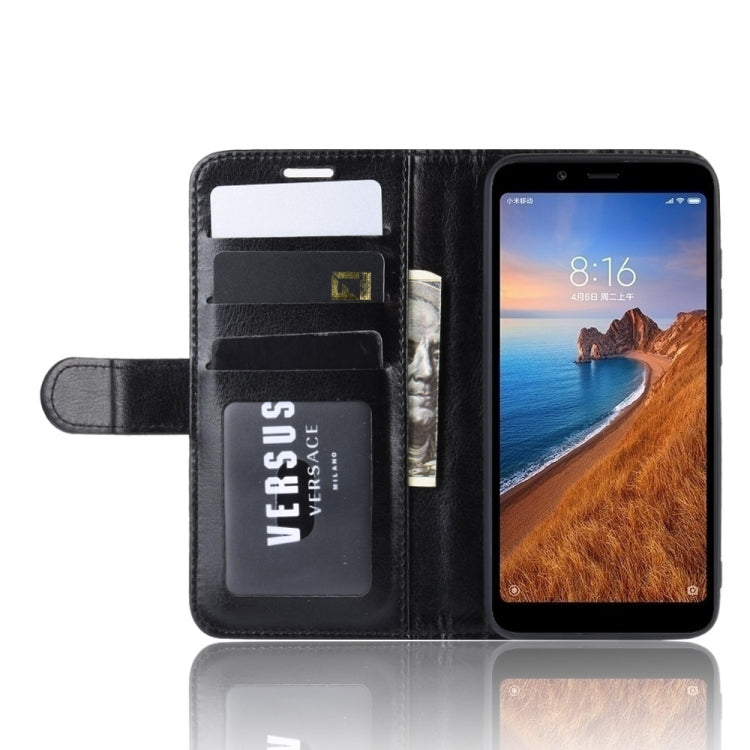 R64 Texture Single Fold Horizontal Flip Leather Case for Redmi 7A, with Holder & Card Slots & Wallet