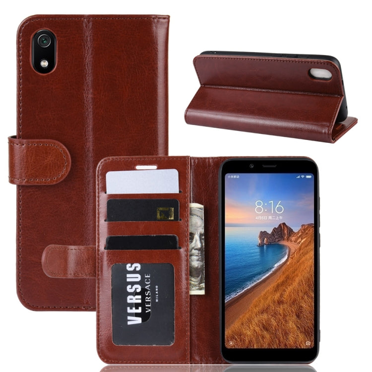 R64 Texture Single Fold Horizontal Flip Leather Case for Redmi 7A, with Holder & Card Slots & Wallet