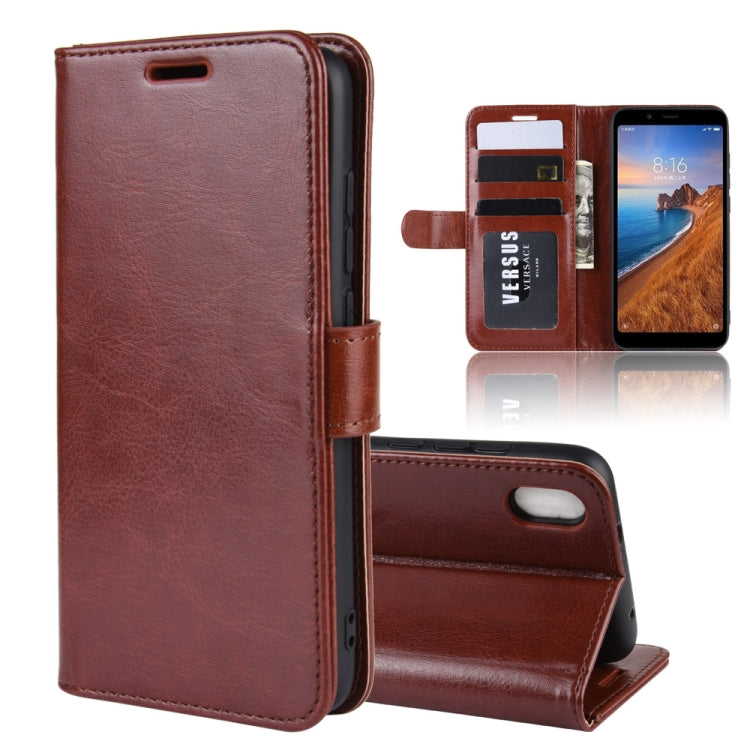 R64 Texture Single Fold Horizontal Flip Leather Case for Redmi 7A, with Holder & Card Slots & Wallet