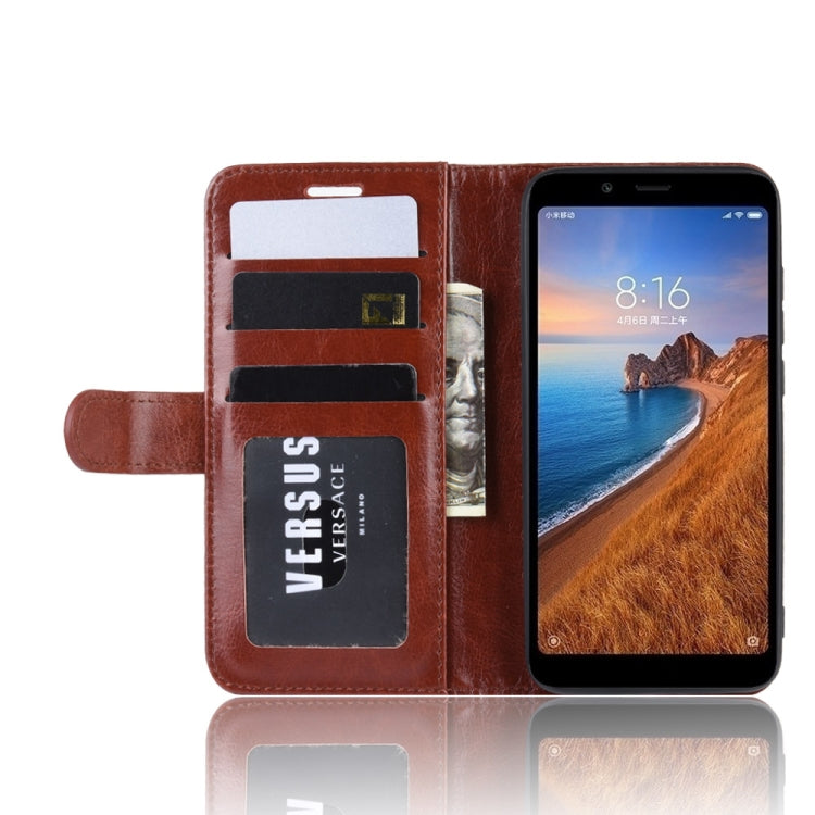 R64 Texture Single Fold Horizontal Flip Leather Case for Redmi 7A, with Holder & Card Slots & Wallet
