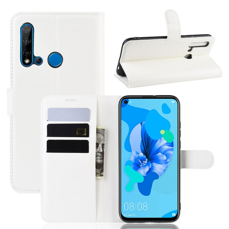 Litchi Texture Horizontal Flip Leather Case for Huawei P20 Lite 2019 / Nova 5i, with Wallet & Holder & Card Slots