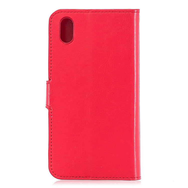 Crazy Horse Texture Horizontal Flip Leather Case with Holder & Card Slots & Wallet & Photo Frame for Huawei Y5 2019