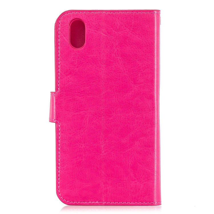 Crazy Horse Texture Horizontal Flip Leather Case with Holder & Card Slots & Wallet & Photo Frame for Huawei Y5 2019