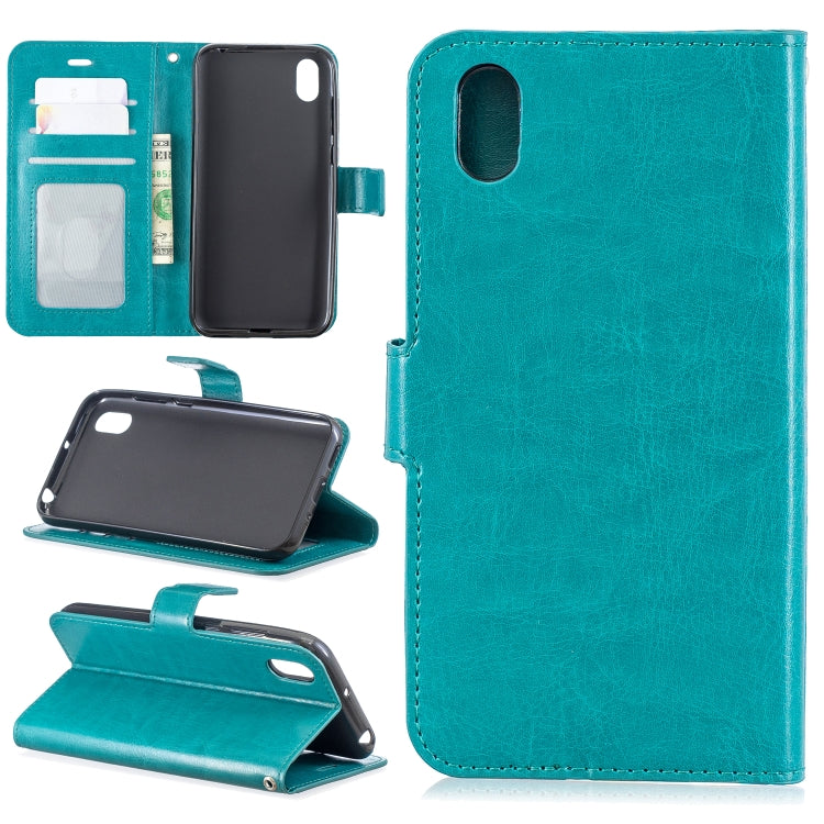 Crazy Horse Texture Horizontal Flip Leather Case with Holder & Card Slots & Wallet & Photo Frame for Huawei Y5 2019