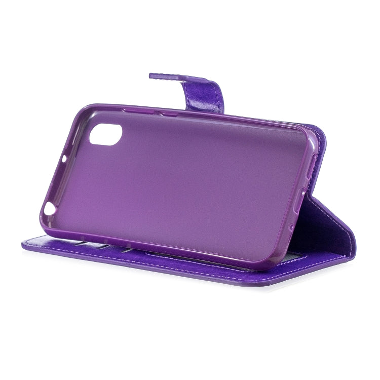 Crazy Horse Texture Horizontal Flip Leather Case with Holder & Card Slots & Wallet & Photo Frame for Huawei Y5 2019