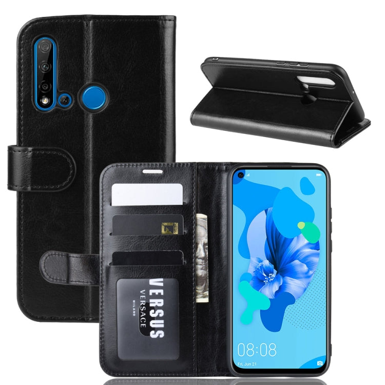 R64 Texture Single Fold Horizontal Flip Leather Case for Huawei P20 Lite 2019 / Nova 5i, with Holder & Card Slots & Wallet