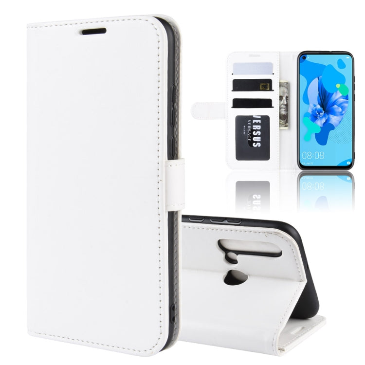 R64 Texture Single Fold Horizontal Flip Leather Case for Huawei P20 Lite 2019 / Nova 5i, with Holder & Card Slots & Wallet