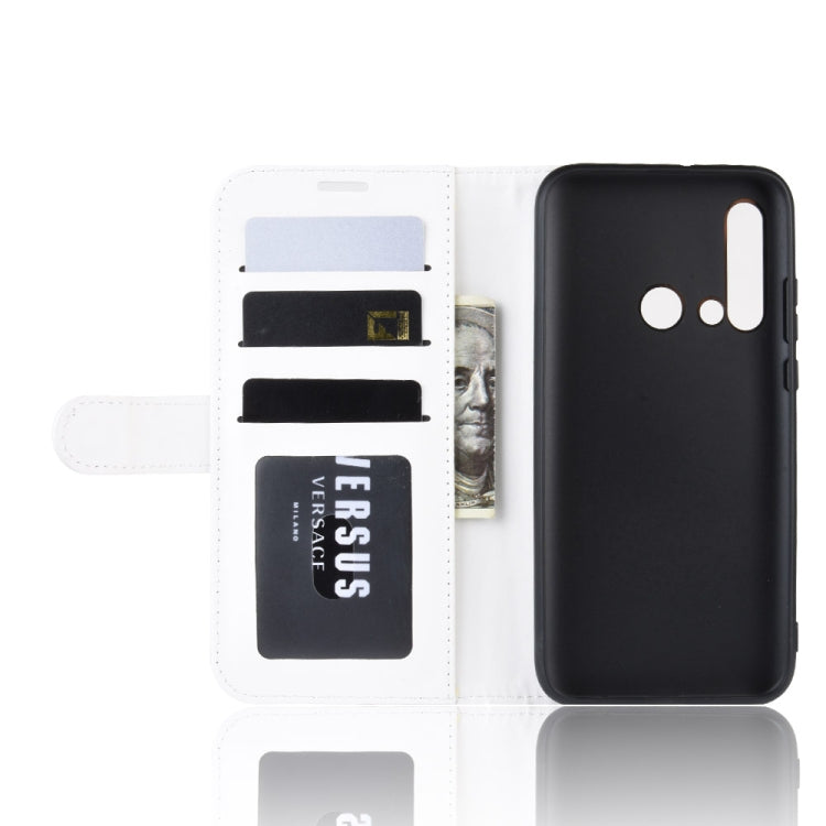 R64 Texture Single Fold Horizontal Flip Leather Case for Huawei P20 Lite 2019 / Nova 5i, with Holder & Card Slots & Wallet