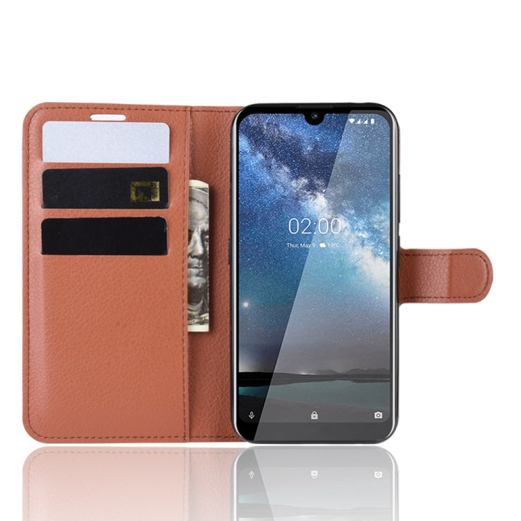 Litchi Texture Horizontal Flip Leather Case for Nokia 2.2, with Wallet & Holder & Card Slots