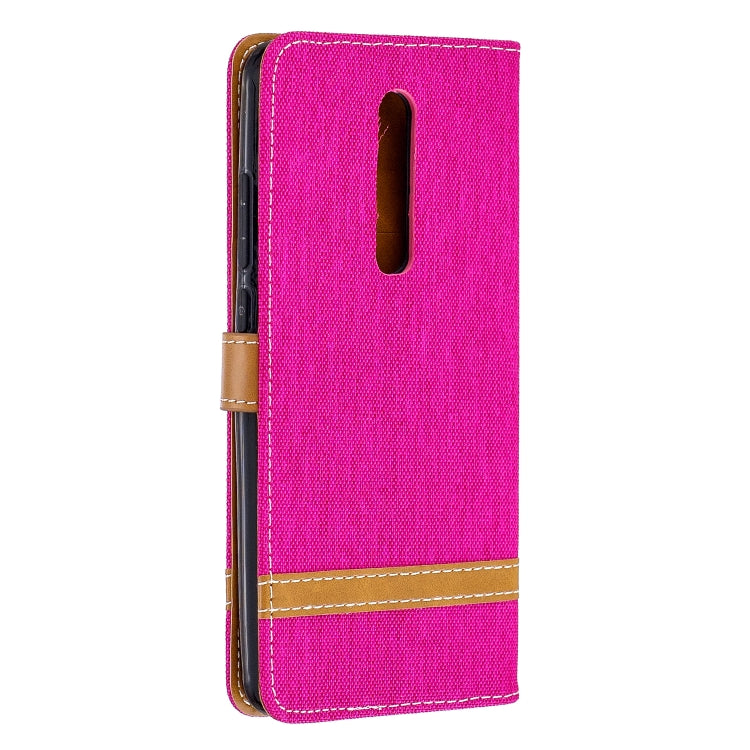 Color Matching Denim Texture Leather Case for Xiaomi Redmi K20 & K20 Pro, with Holder & Card Slots & Wallet & Lanyard