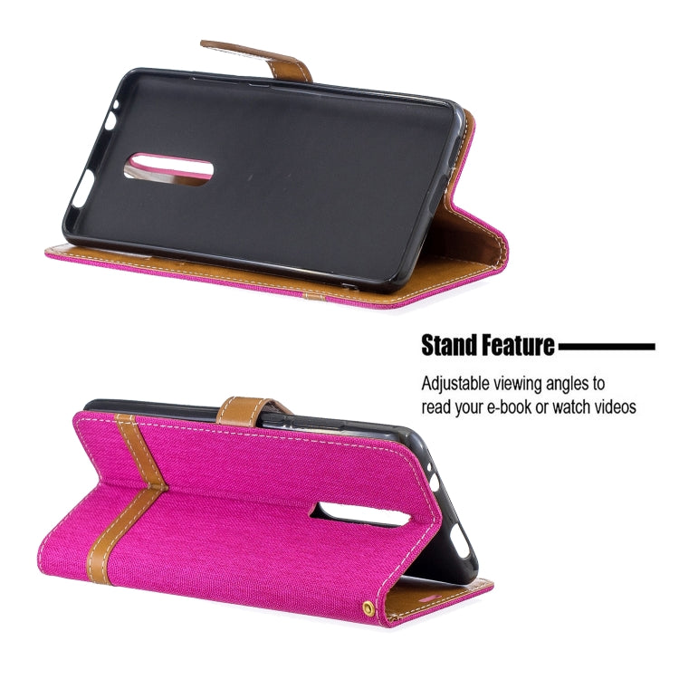 Color Matching Denim Texture Leather Case for Xiaomi Redmi K20 & K20 Pro, with Holder & Card Slots & Wallet & Lanyard