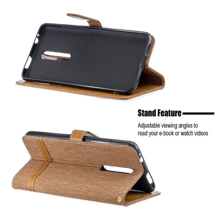 Color Matching Denim Texture Leather Case for Xiaomi Redmi K20 & K20 Pro, with Holder & Card Slots & Wallet & Lanyard